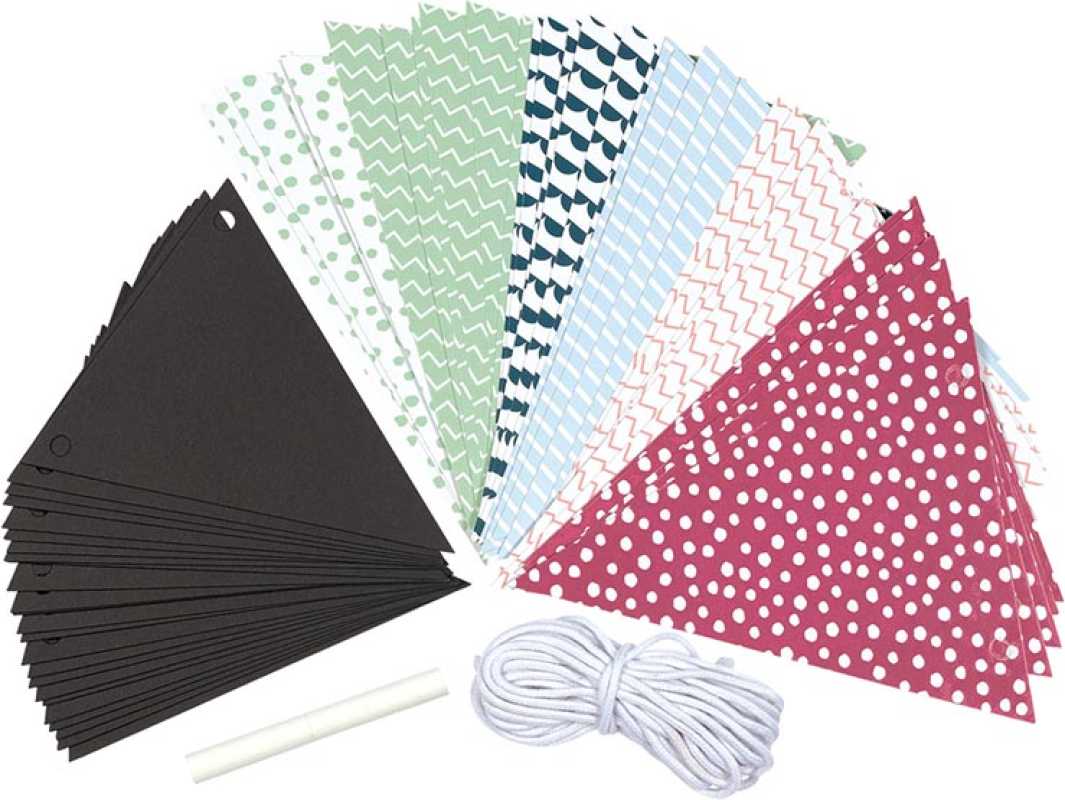 Wimpelkette zum Selbstbeschriften