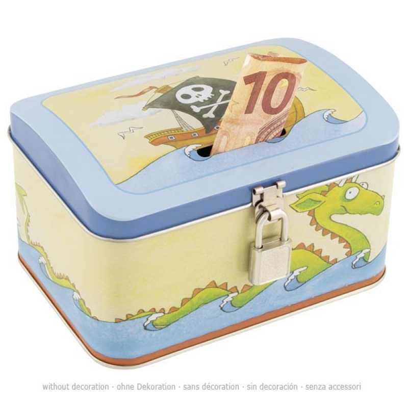 Spardose Pirat und Prinzessin, 2er Set