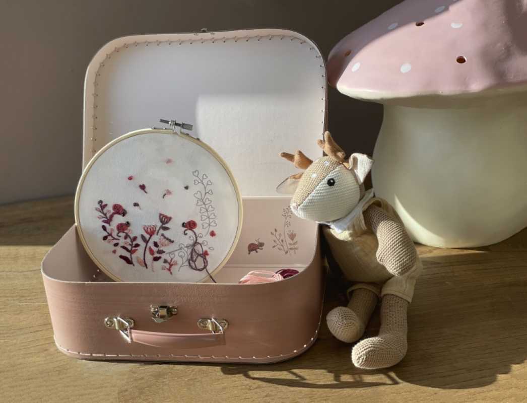 Stickerei Set Marienkäfer im Köfferchen