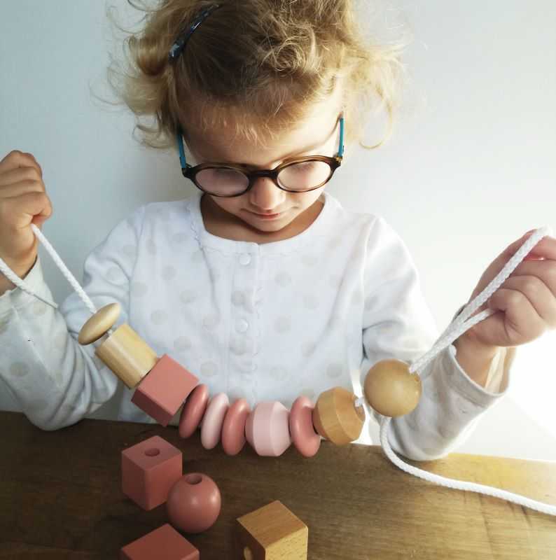 Holzperlen zum Schnüren