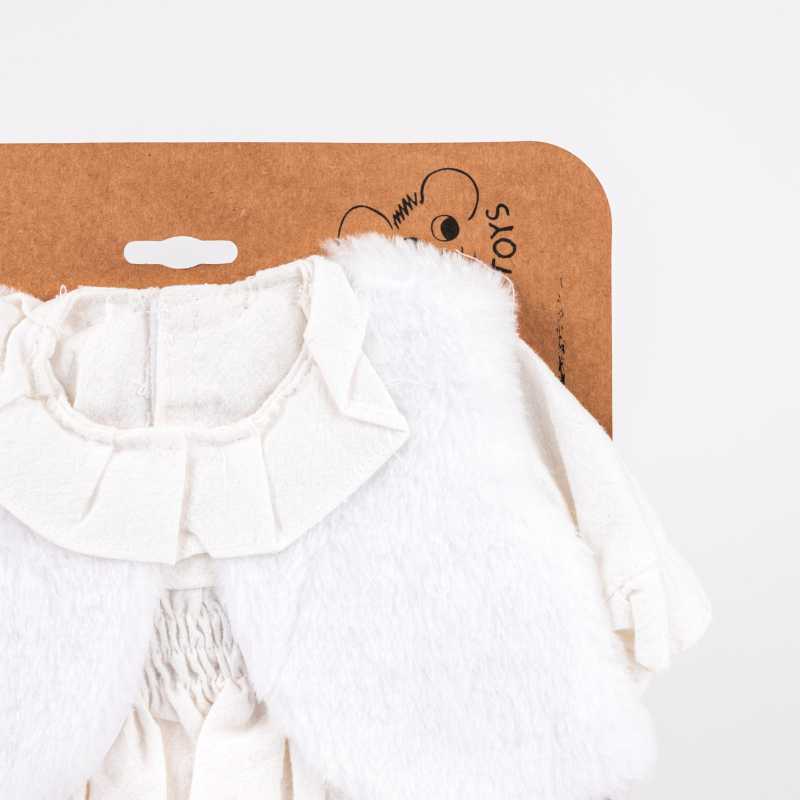 Puppenbekleidung weiss mit Jacke