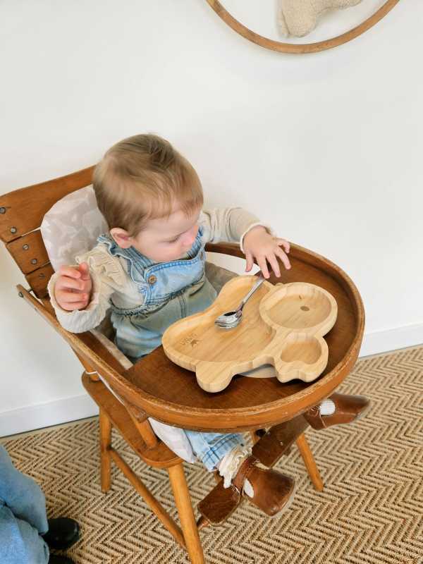 Teller Hase aus Bambus