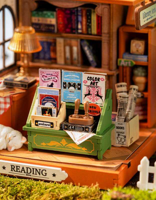 Mini-Modellbausatz 'Bookshop'