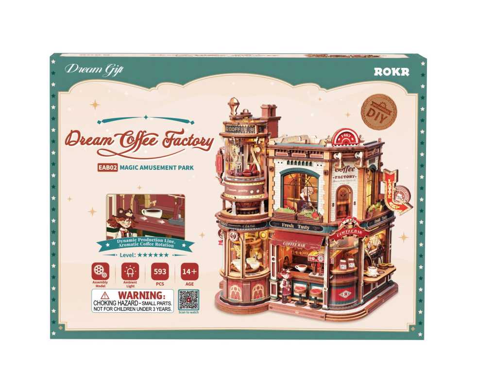 Holzbausatz 'COFFEE FACTORY'