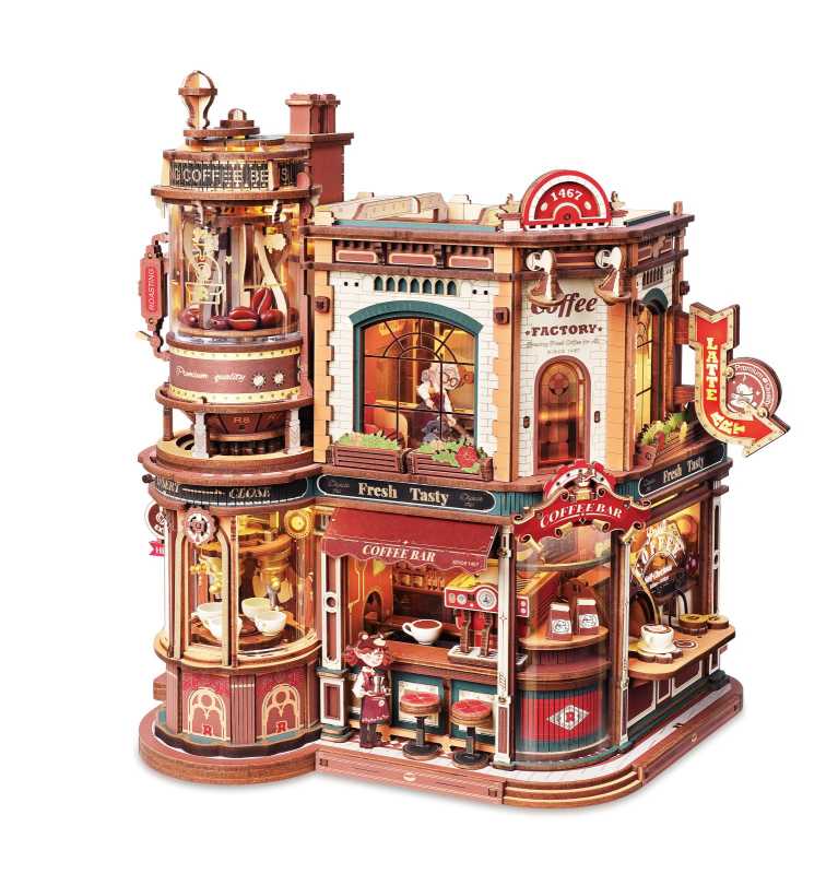 Holzbausatz 'COFFEE FACTORY'