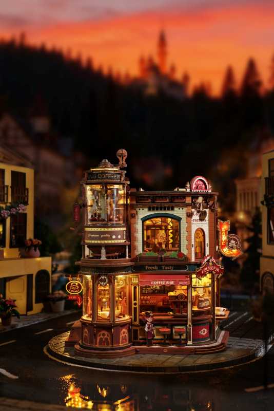 Holzbausatz 'COFFEE FACTORY'