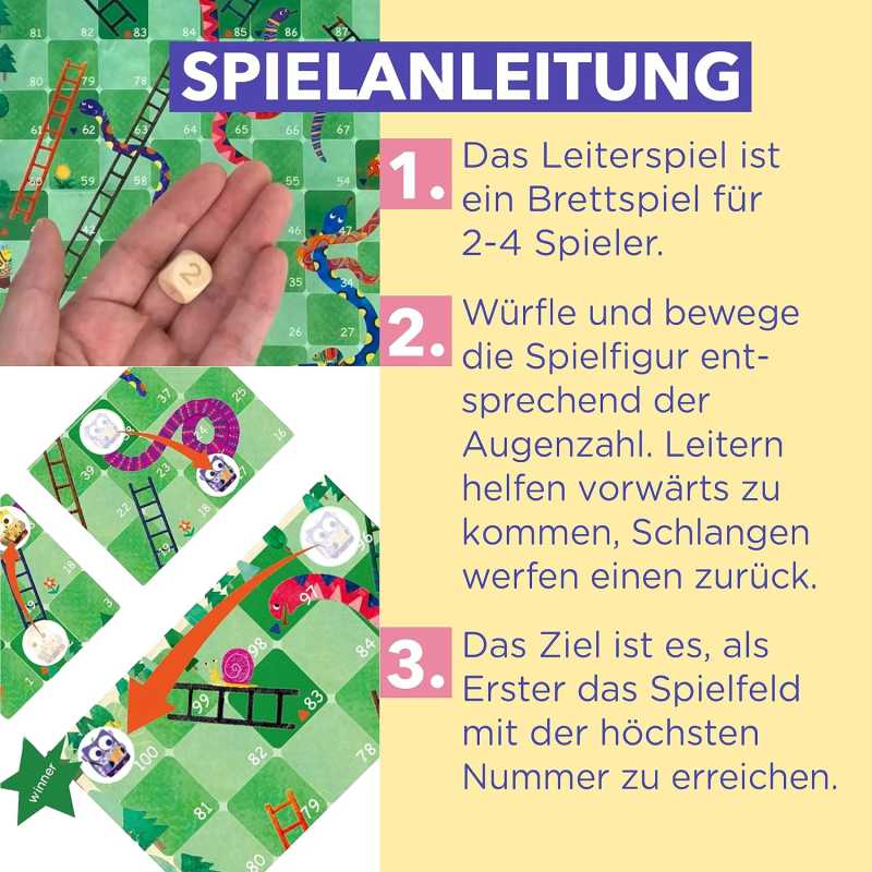 Reisespiel - Leiterspiel