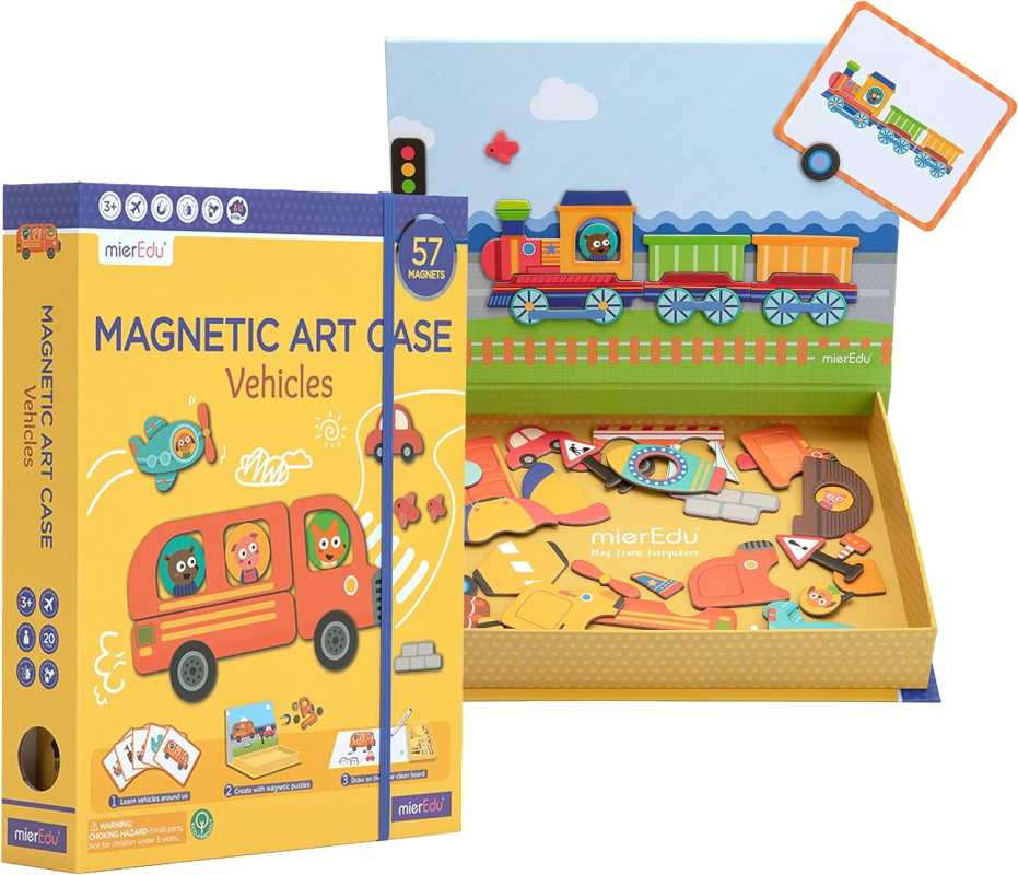 Kreative Magnet-Spiel-Box - Fahrzeuge