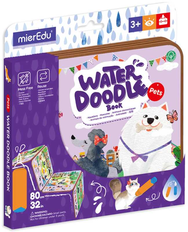 Magisches Wassermalbuch - Haustiere