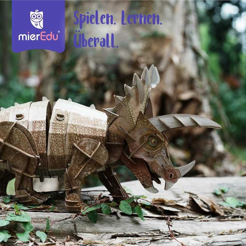 Eco 3D Puzzle - Triceratops (beweglich), 191 Teile