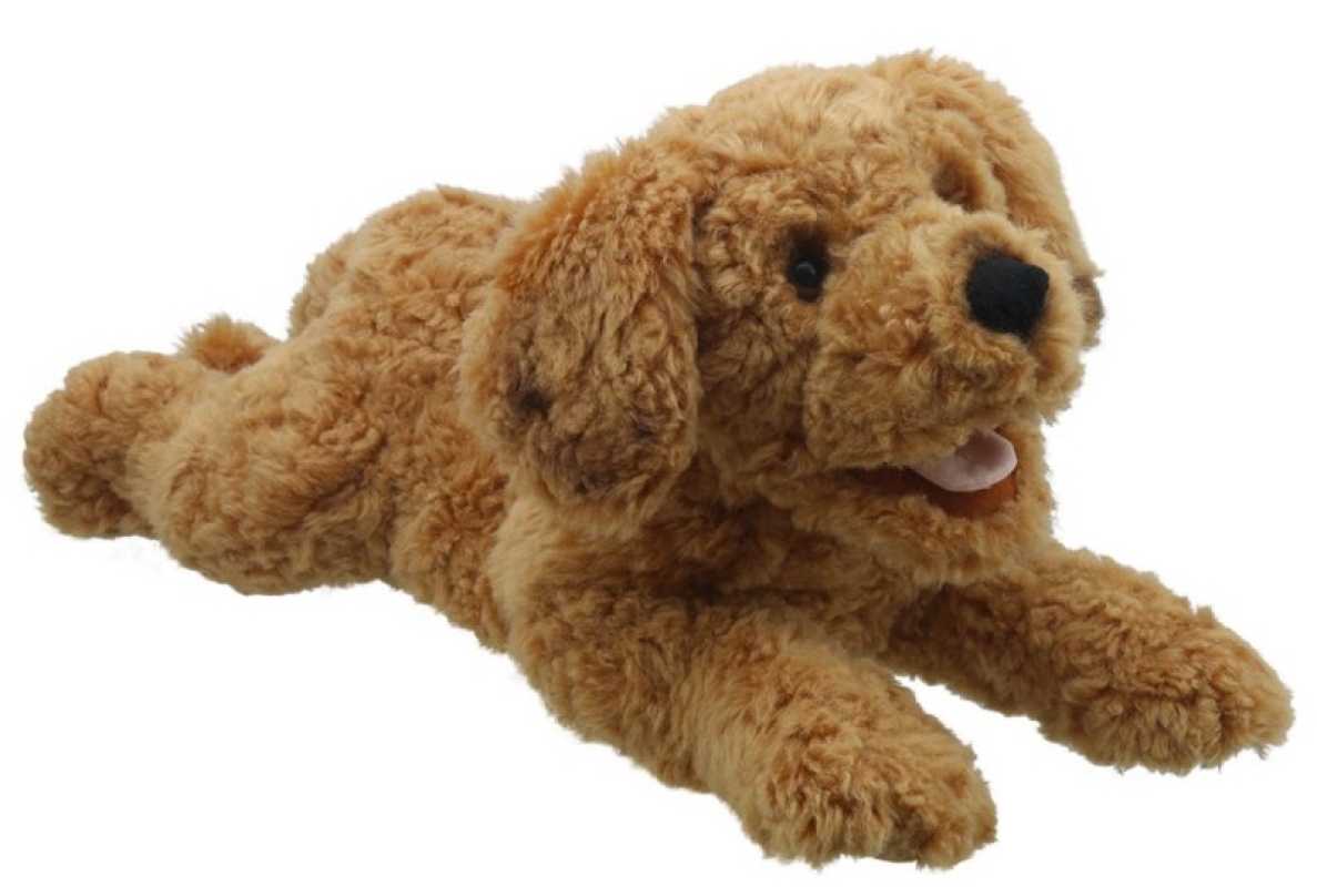 Handpuppe Welpe braun 44 cm Playful Puppies
