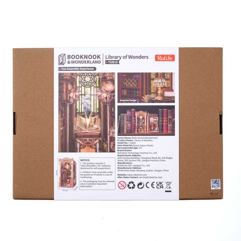 Holzbausatz 'LIBRARY OF WONDERS'