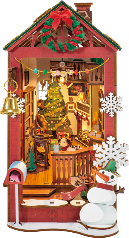 Holzbausatz WEIHNACHTS-HAUS