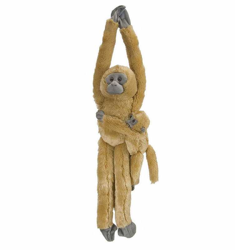 Plüsch hängendes Langur Äffchen mit Baby 50 cm
