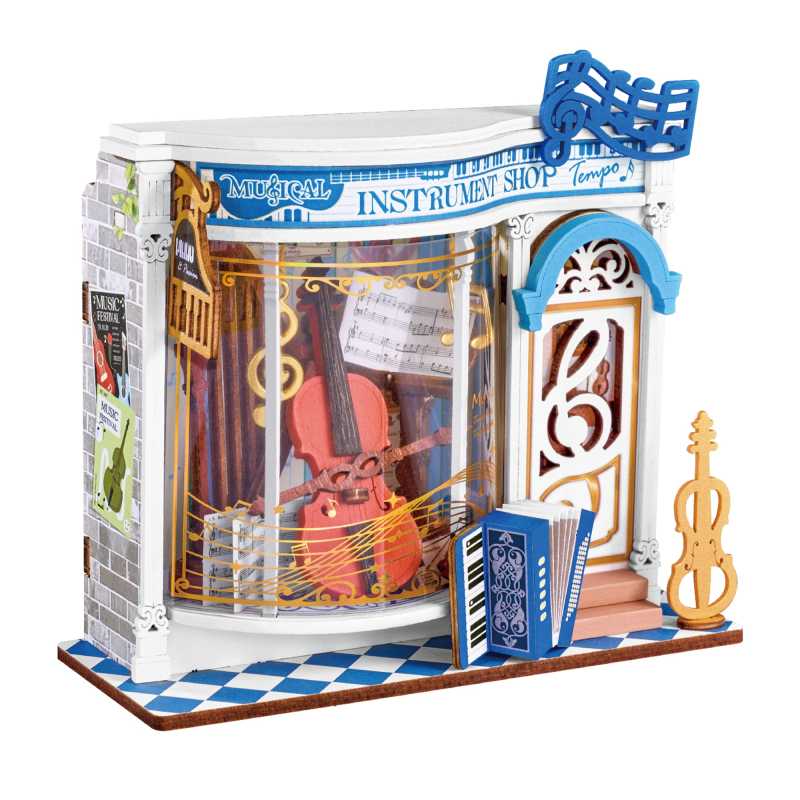 Mini-Modellbausatz 'Melody Instrument Shop'