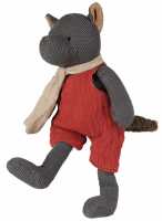 Plüsch Wolf John 30 cm aus gestrickter Baumwolle