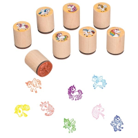 Stempel Einhorn, 8-fach sortiert, 48er Display