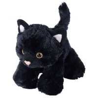 Plüsch Katze schwarz 17 cm Mini Hug'ems