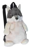 Plüsch Rucksack Wolf 35 cm