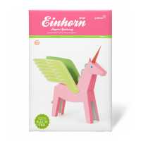 Einhorn pink Papierspielzeug