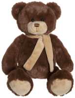 Plüsch Teddy Eddie braun mit Halstuch 34 cm