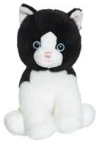 Plüsch Katze schwarz 18 cm