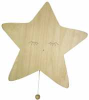 Holz Wandspieluhr Stern