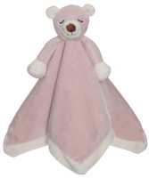 Schmusetuch Teddybär rosa 35 cm