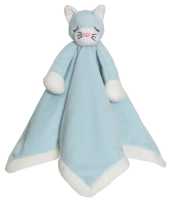 Schmusetuch Kätzchen blau 35 cm