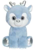 Plüsch Hirsch Tea blau silber 25 cm