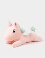 Liegendes Einhorn, Pfirsich 52 cm