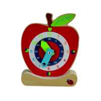 Lernuhr aus Holz