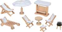 Puppengartenmöbel 9-teilig