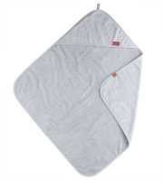 Organic Kapuzen-Badetuch grau 72 cm