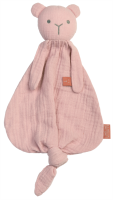 Schmusetuch Pink Bär Organic 24 cm