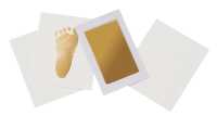 Hand-/Fussabdruck mit goldener Stempelfarbe