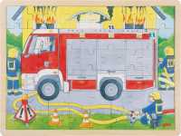 Schichtenpuzzle Feuerwehreinsatz