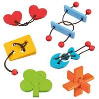 Knobelspiele und -puzzle 6-fach sortiert