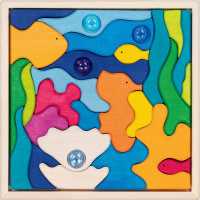 Landschaftspuzzle Meeresleuchten mit 4 Glitzersteinen