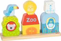 Steck- und Stapelspiel Zoo 12 Teile