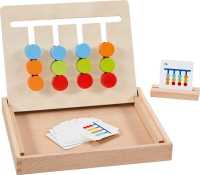 Farbsortierbrett im Holzkasten