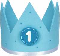 Geburtstagskrone blau