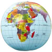 Wasserball Globus 30 cm